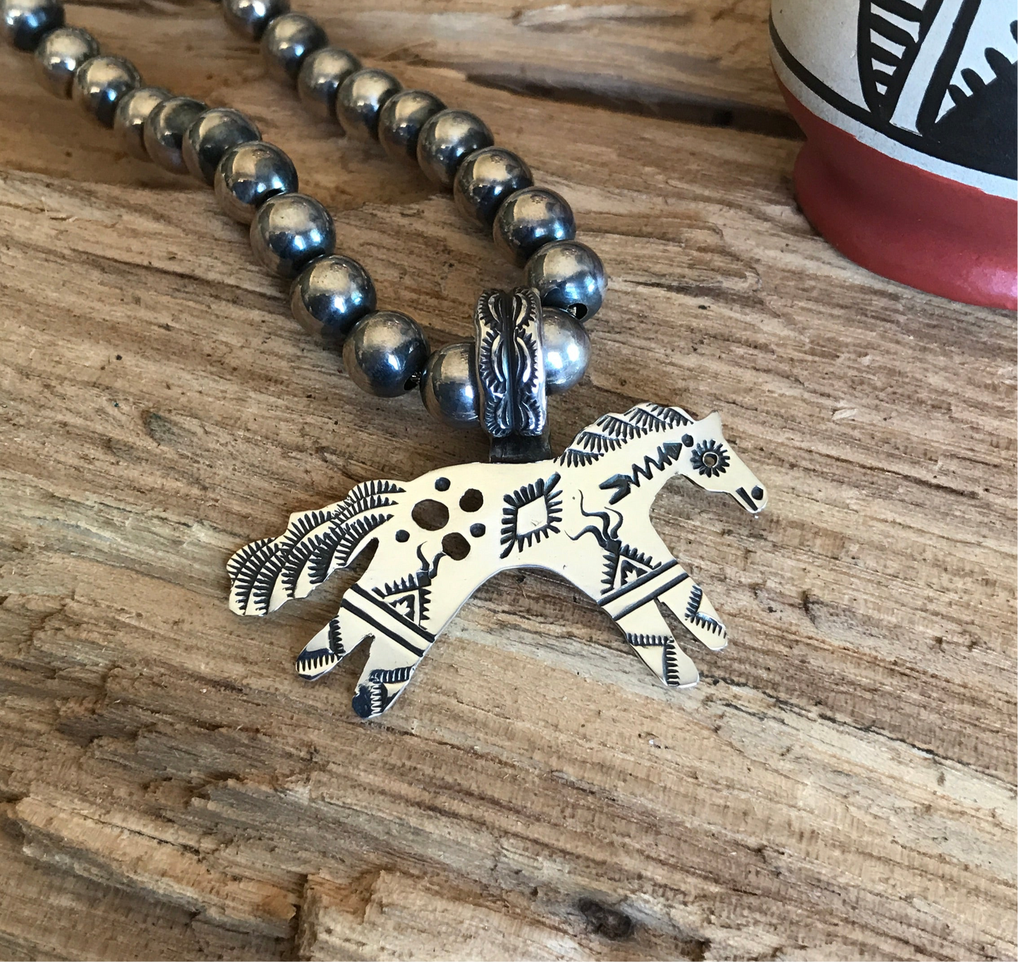 SPIRIT PONY pendant~ Sterling Silver~ Artisan Handmade~ RTS026
