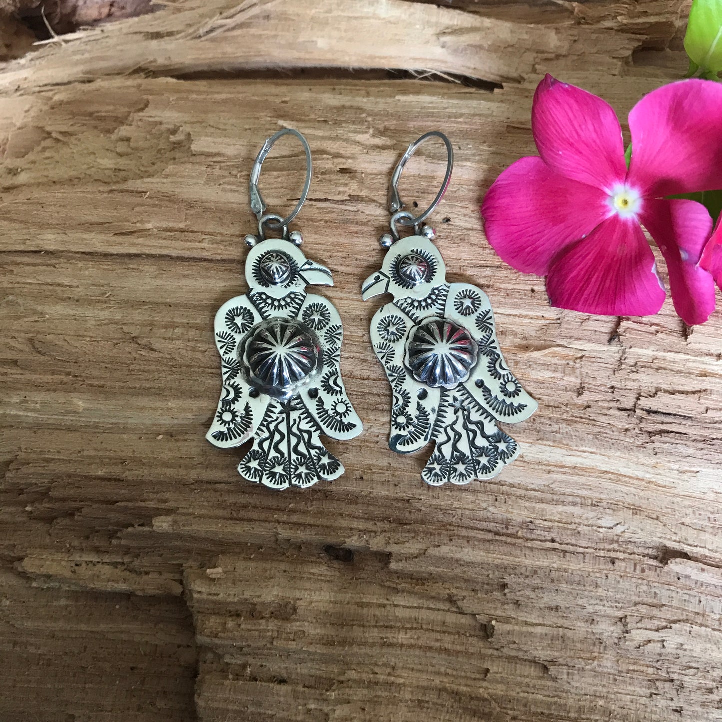 Thunderbird Earrings~ Sterling Silver~ Dangle earrings~ 2 3/8” long~ Artisan Handmade