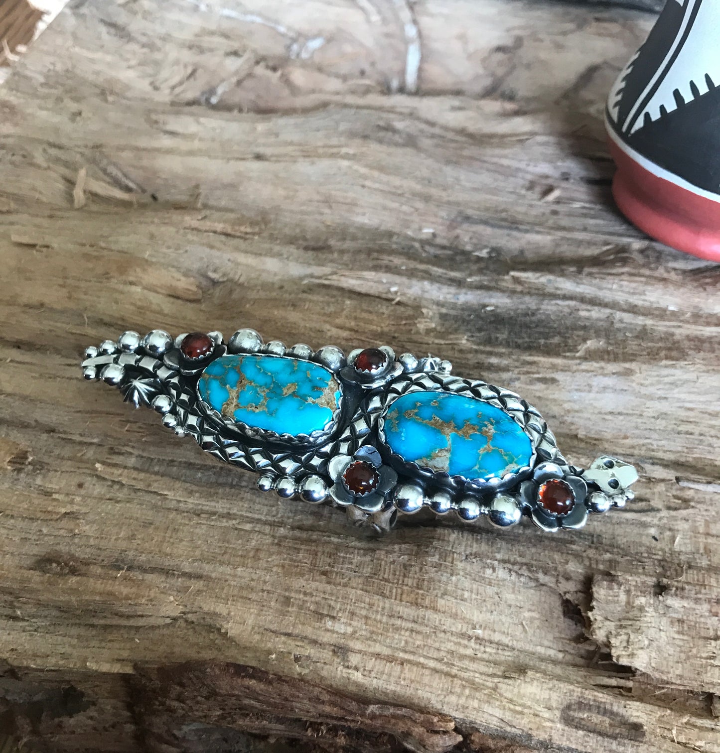 Sierra Bella Turquoise Rattlesnake Ring~ Sterling Silver~ Artisan Handmade~ Size 9