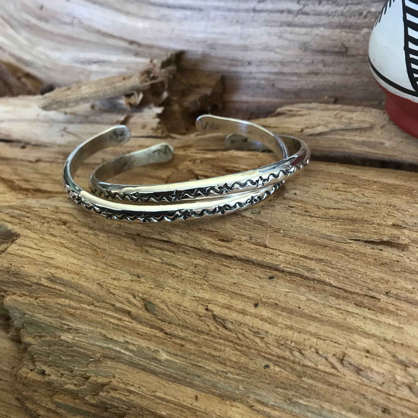 REACH FOR THE STARS~ Stacker Cuff Bracelet Set~ Sterling Silver~ Artisan Handmade