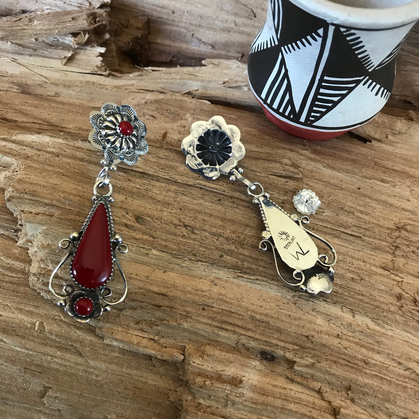 Rosarita earrings~ Sterling Silver~ Artisan Handmade~ RTS 001