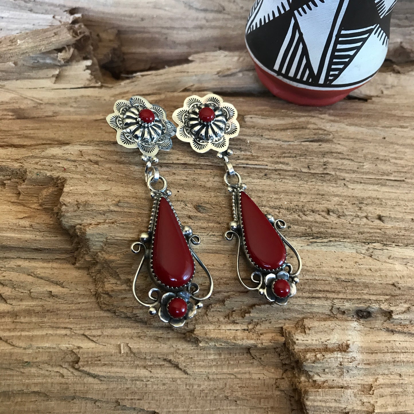 Rosarita earrings~ Sterling Silver~ Artisan Handmade~ RTS 001