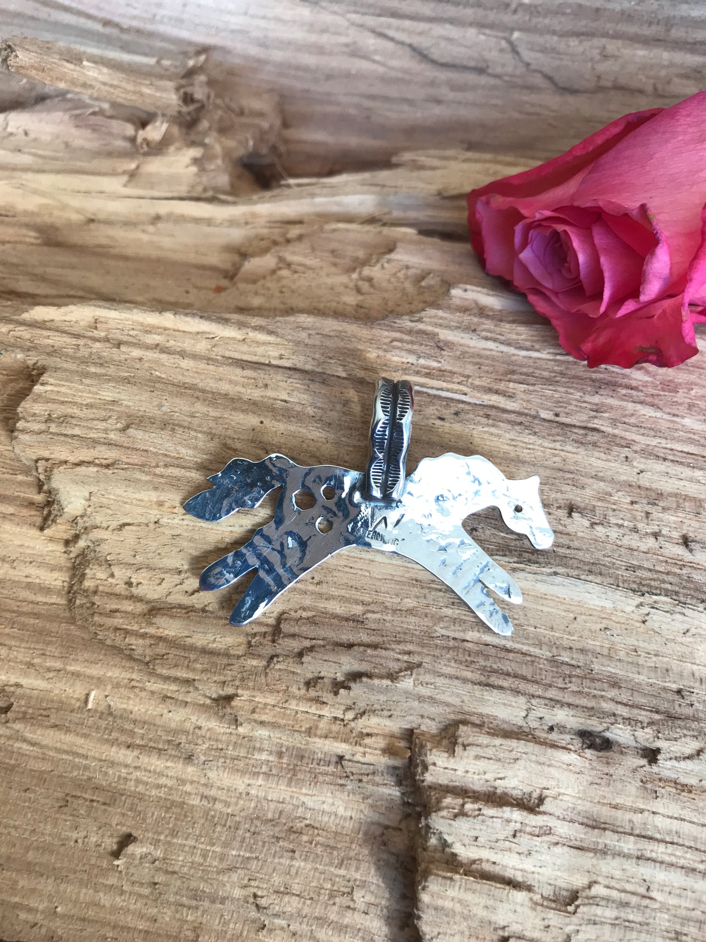 SPIRIT PONY pendant~ Sterling Silver~ Artisan Handmade~RTS029