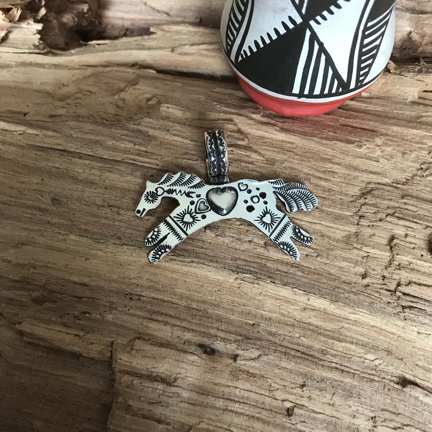 SPIRIT PONY pendant~ Sterling Silver~ Artisan Handmade~RTS025