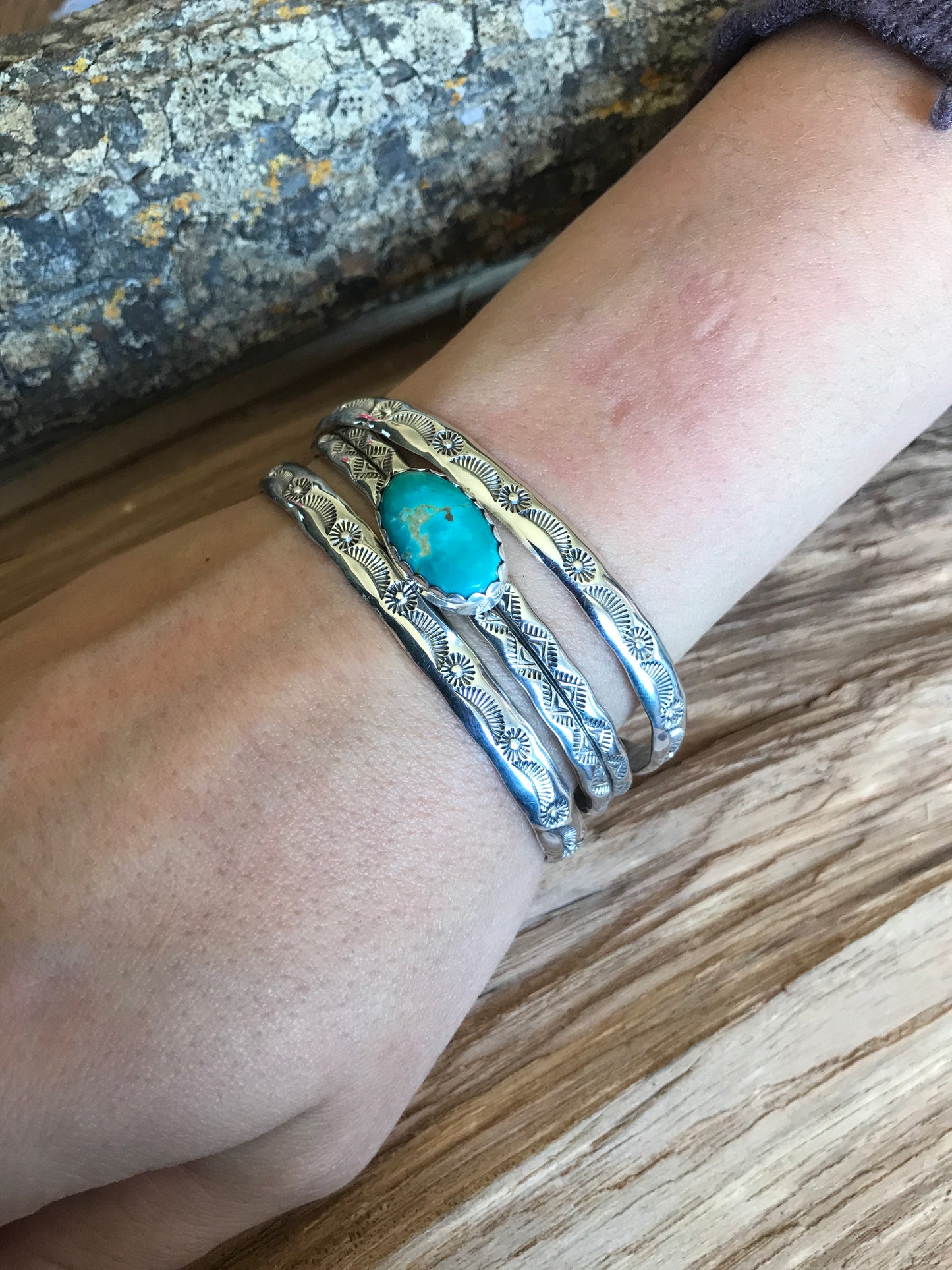 Stacker Cuff Bracelet Set~ Sterling Silver~ Artisan Handmade