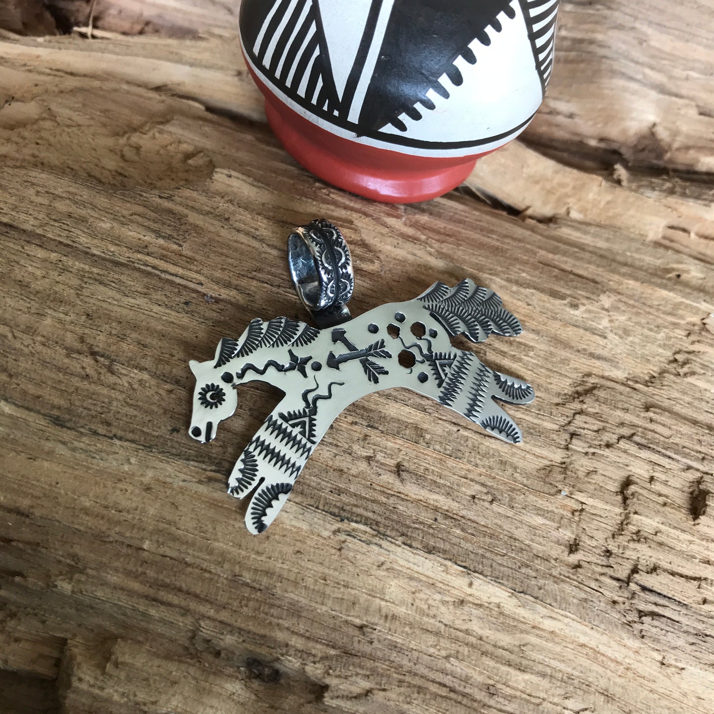 SPIRIT PONY pendant~ Sterling Silver~ Artisan Handmade