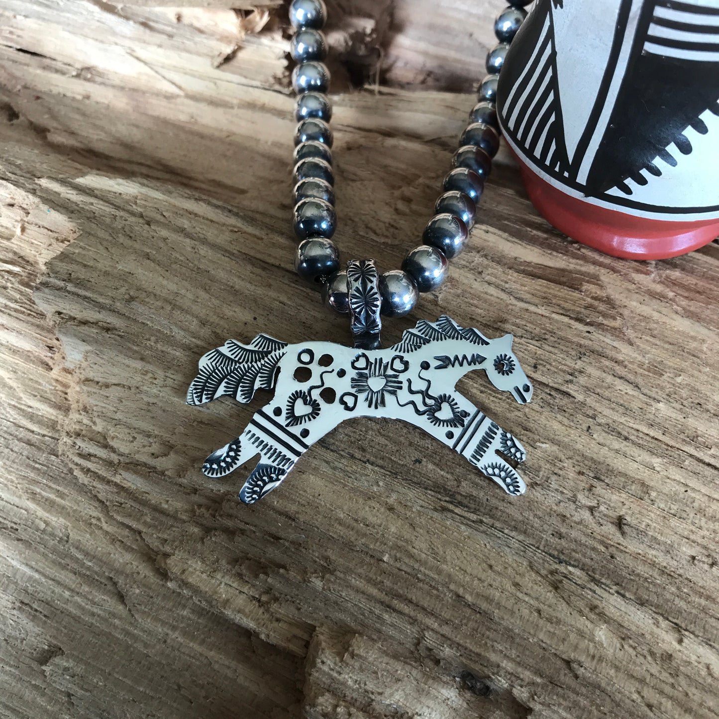SPIRIT PONY pendant~ Sterling Silver~ Artisan Handmade