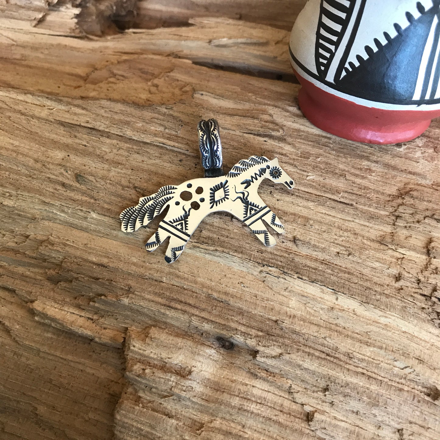 SPIRIT PONY pendant~ Sterling Silver~ Artisan Handmade~ RTS026