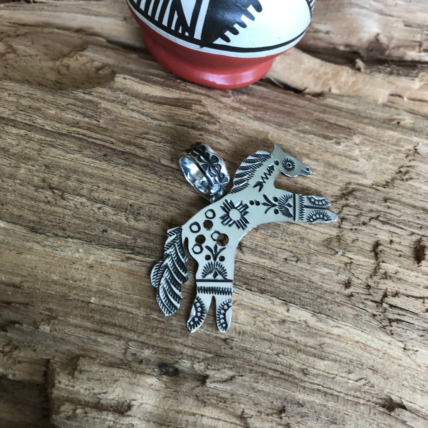 SPIRIT PONY pendant~ Sterling Silver~ Artisan Handmade