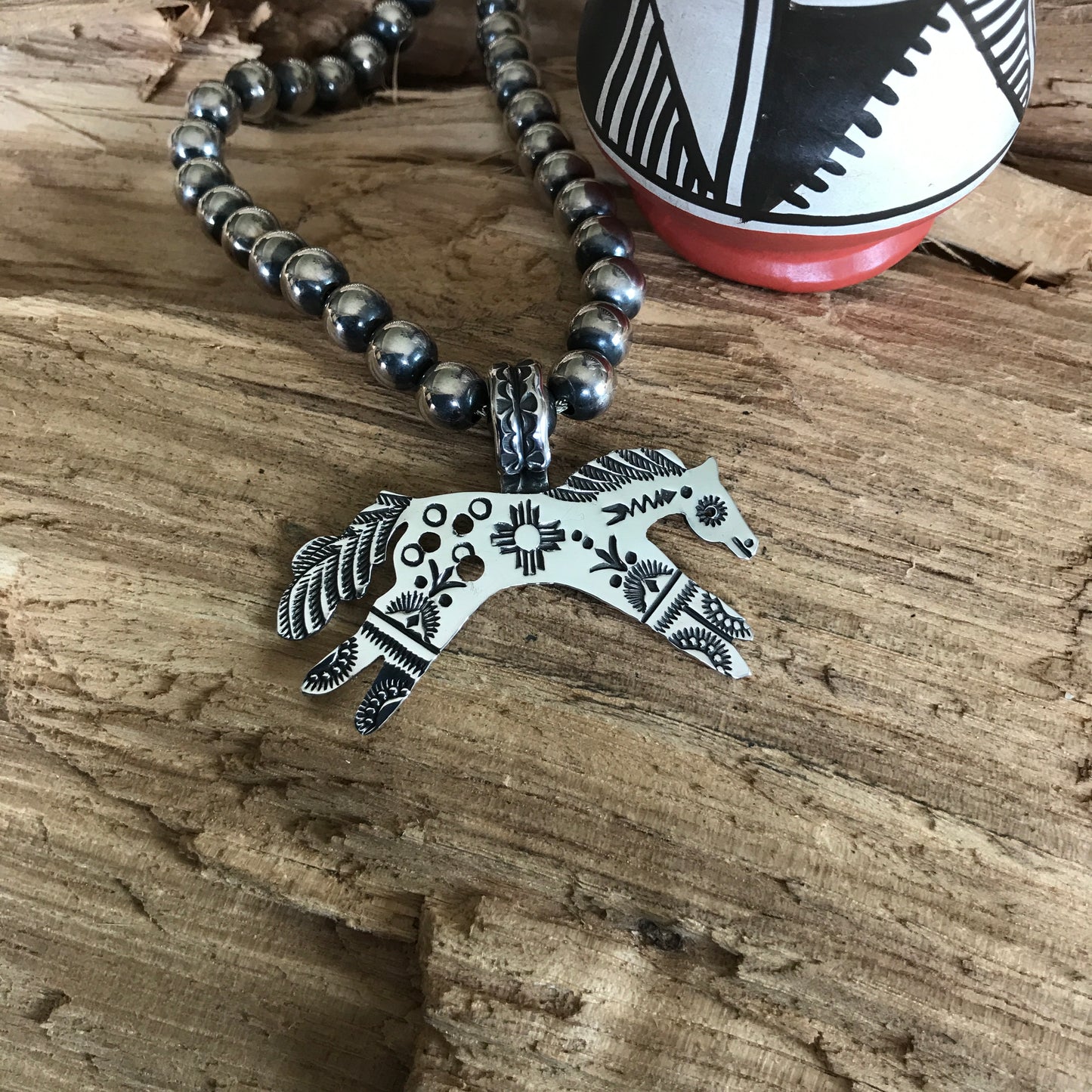SPIRIT PONY pendant~ Sterling Silver~ Artisan Handmade