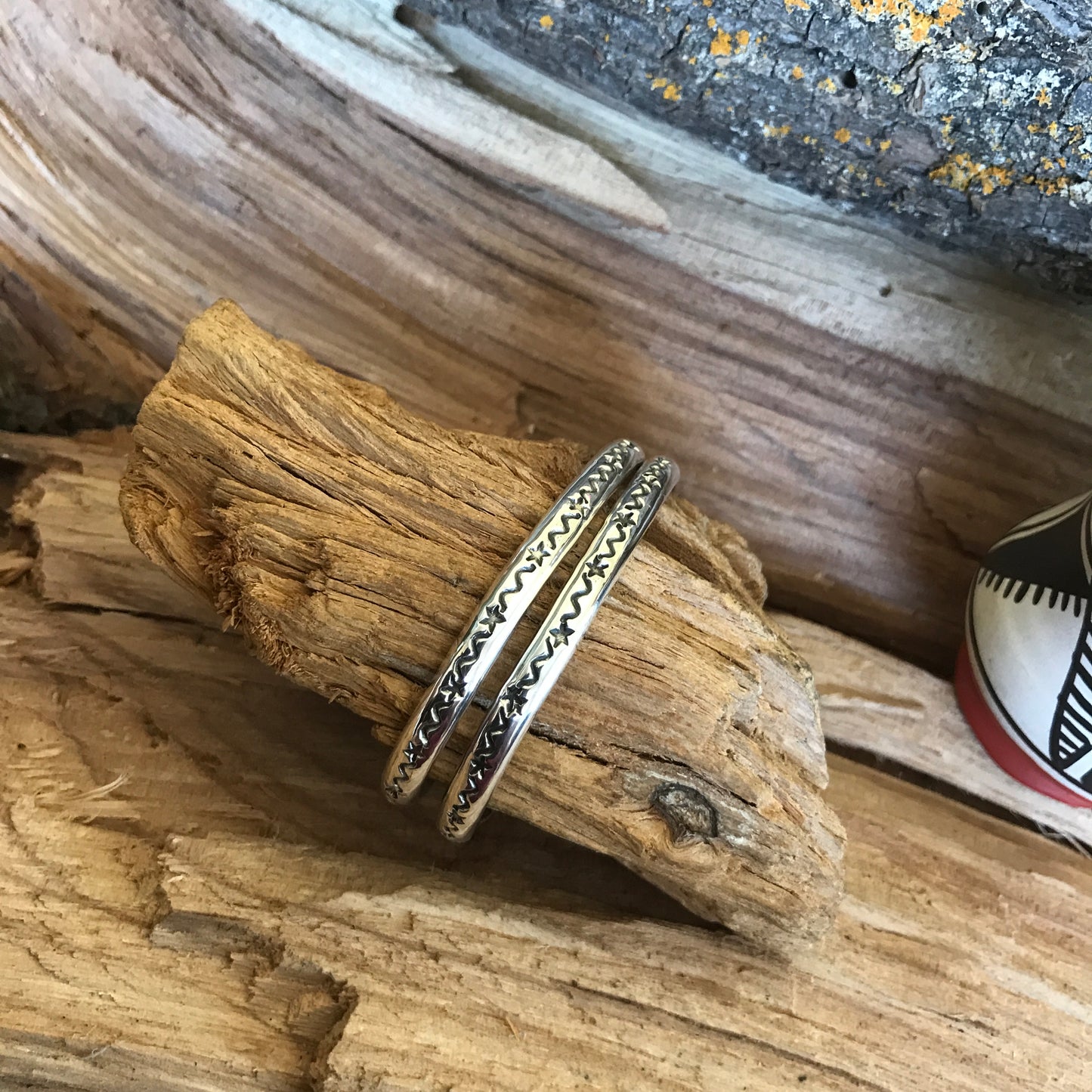 REACH FOR THE STARS~ Stacker Cuff Bracelet Set~ Sterling Silver~ Artisan Handmade