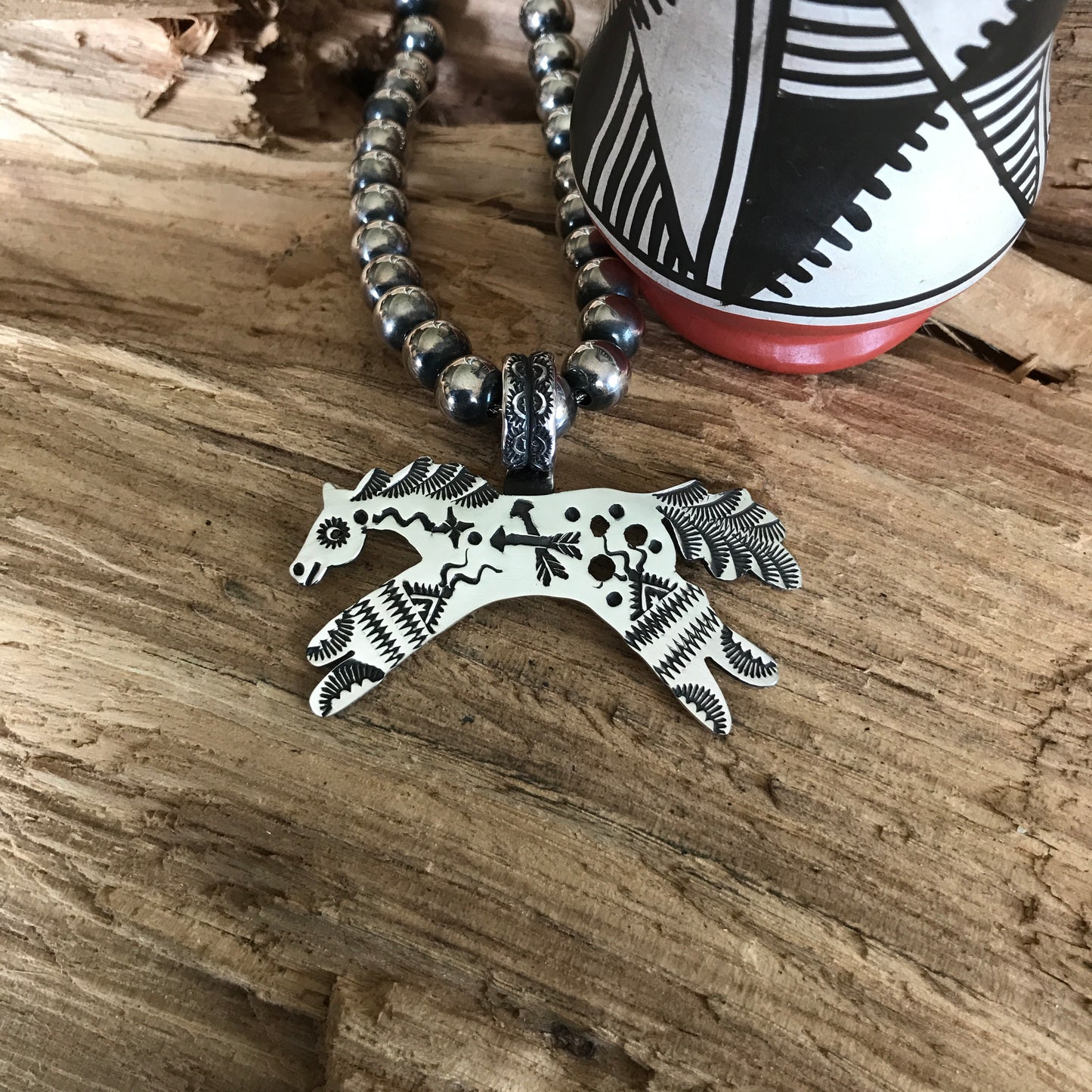 SPIRIT PONY pendant~ Sterling Silver~ Artisan Handmade