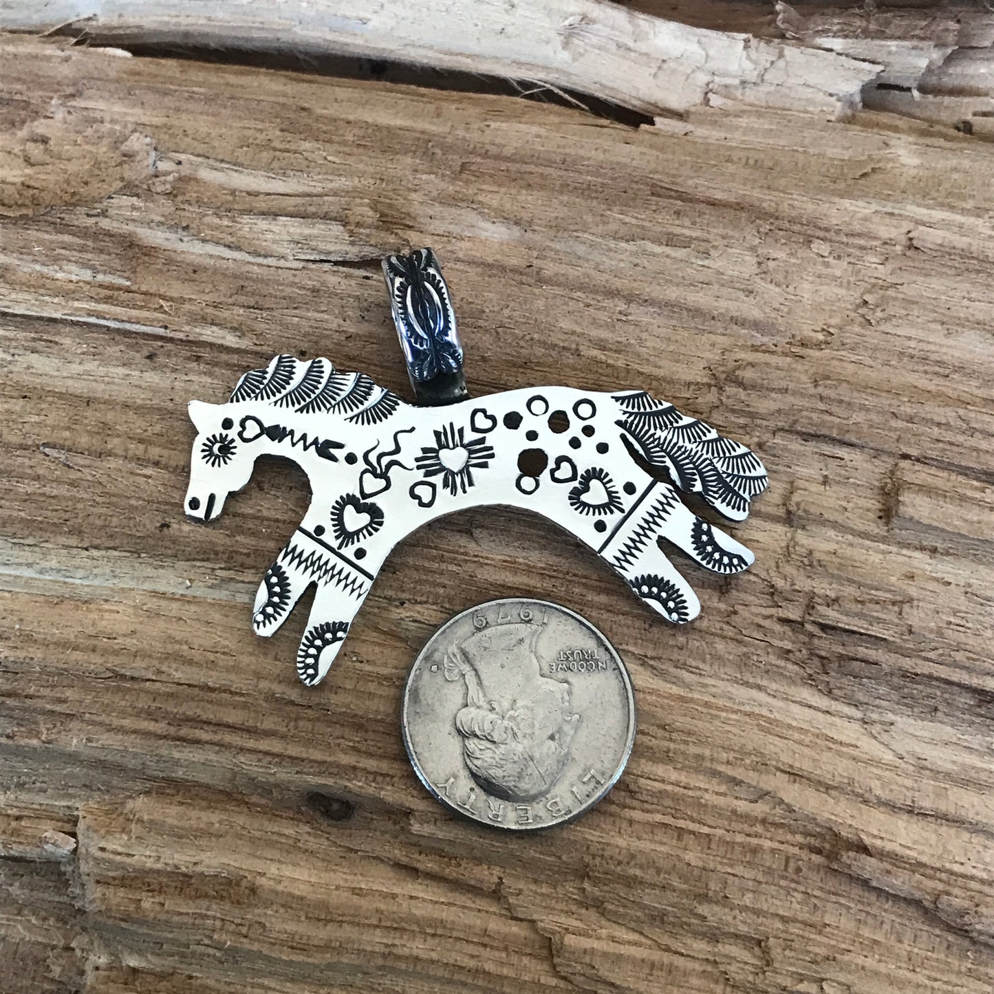 SPIRIT PONY pendant~ Sterling Silver~ Artisan Handmade