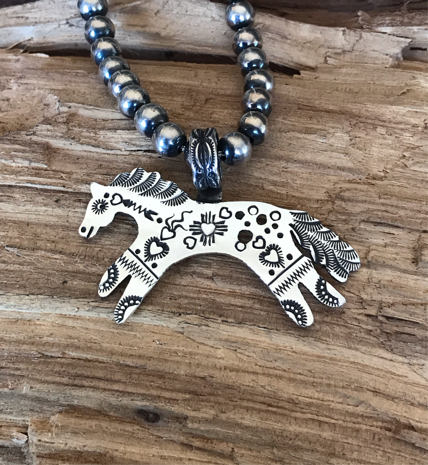 SPIRIT PONY pendant~ Sterling Silver~ Artisan Handmade