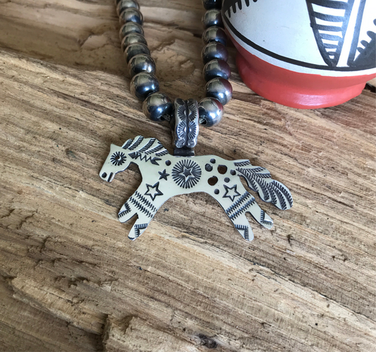 SPIRIT PONY pendant~ Sterling Silver~ Artisan Handmade