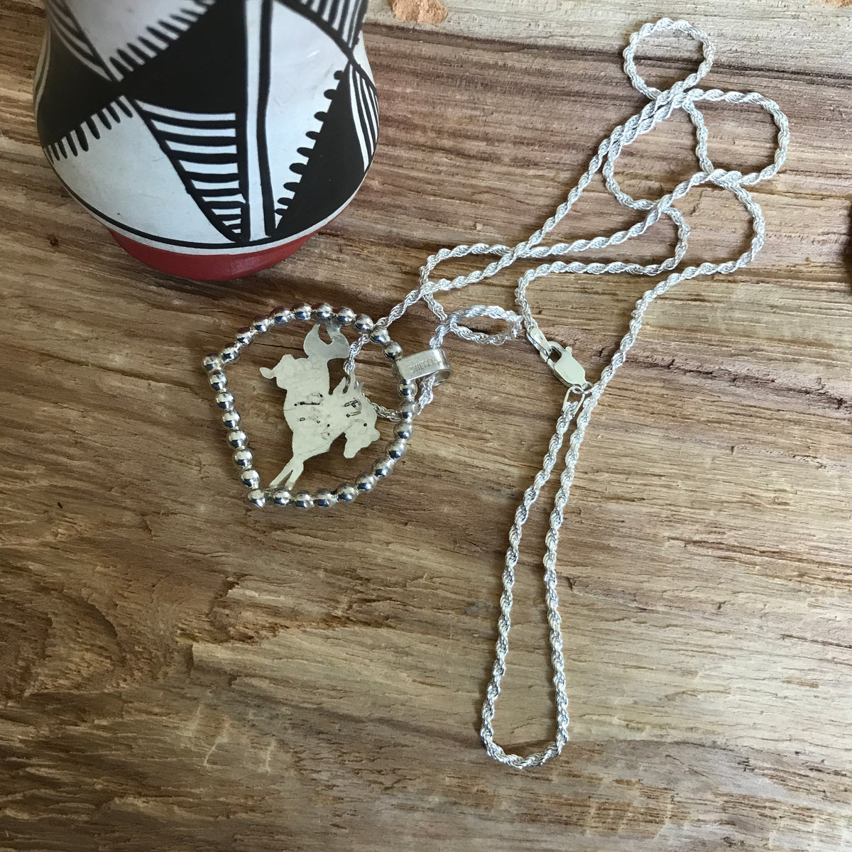 SPIRIT PONY pendant~ Sterling Silver~ Artisan Handmade~RTS30