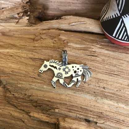 SPIRIT PONY pendant~ Sterling Silver~ Artisan Handmade