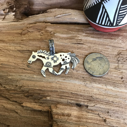 SPIRIT PONY pendant~ Sterling Silver~ Artisan Handmade