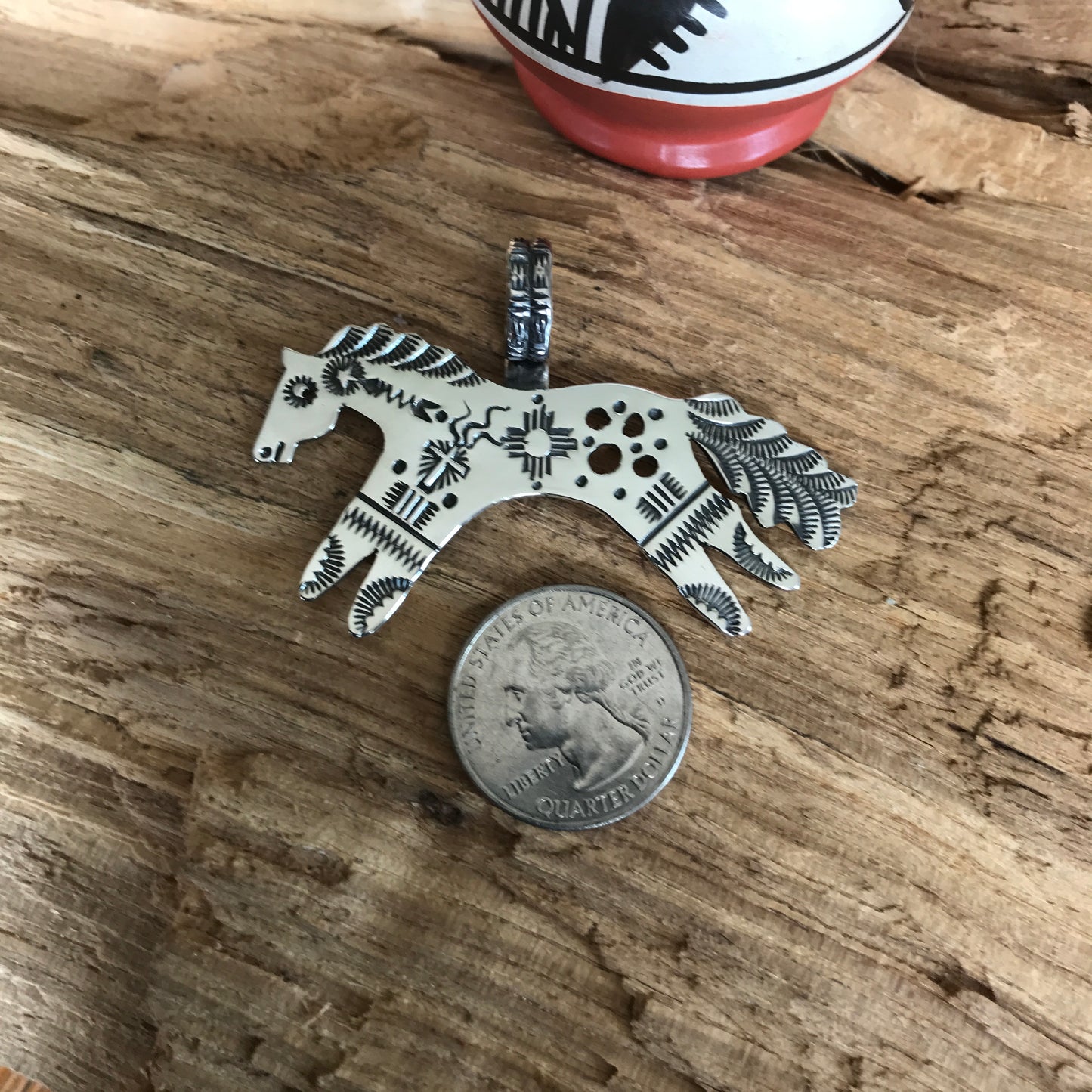 SPIRIT PONY pendant~ Sterling Silver~ Artisan Handmade~ 1066