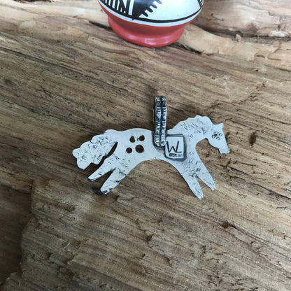 SPIRIT PONY pendant~ Sterling Silver~ Artisan Handmade~ 1066