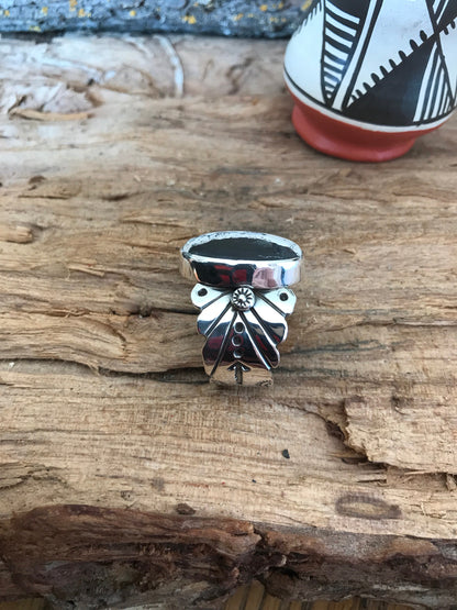 Mens White Buffalo Turquoise Ring~ Reserved for Pam~ size 13